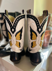 1990s · Griffith Blucher · “Butterfly Inlay” Boots · Men’s 8 D