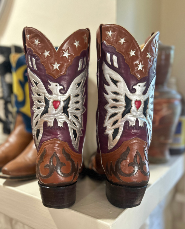 1980s • Champion Attitude • “Roy Rogers” Custom Eagle & Star Boots • Men’s 11 D