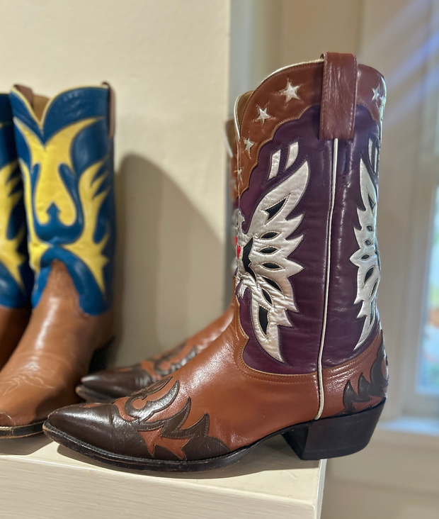 1980s • Champion Attitude • “Roy Rogers” Custom Eagle & Star Boots • Men’s 11 D