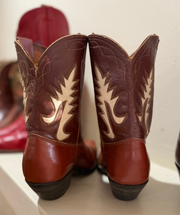 1950s • Western Classic • “Cream Flame” Pee-Wee Boots • Women’s 6.5 M