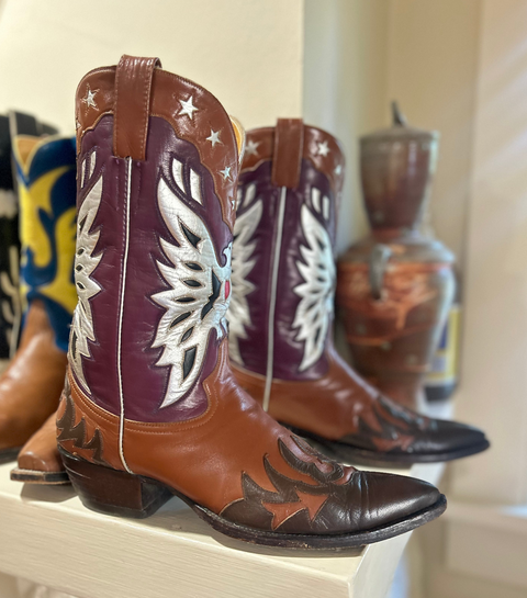 1980s • Champion Attitude • “Roy Rogers” Custom Eagle & Star Boots • Men’s 11 D
