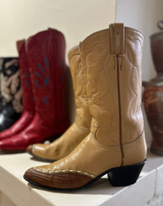 1970s • Tony Lama • “Desert Stitch” Western Boots • Women’s 6.5 M