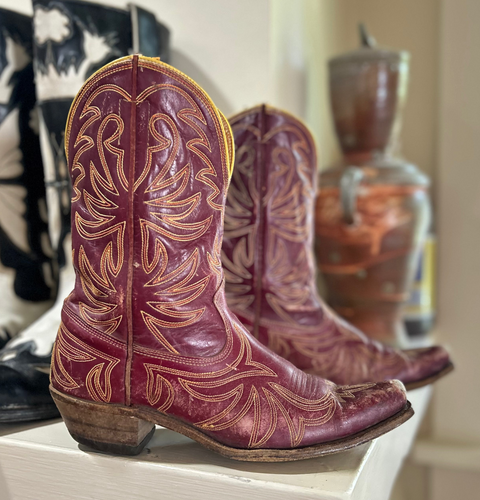 1950s • ACME • Berry Stitch-Crazy Western • Women’s 7.5 A (narrow)