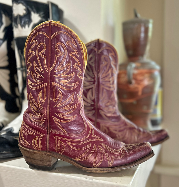 1950s • ACME • Berry Stitch-Crazy Western • Women’s 7.5 A (narrow)