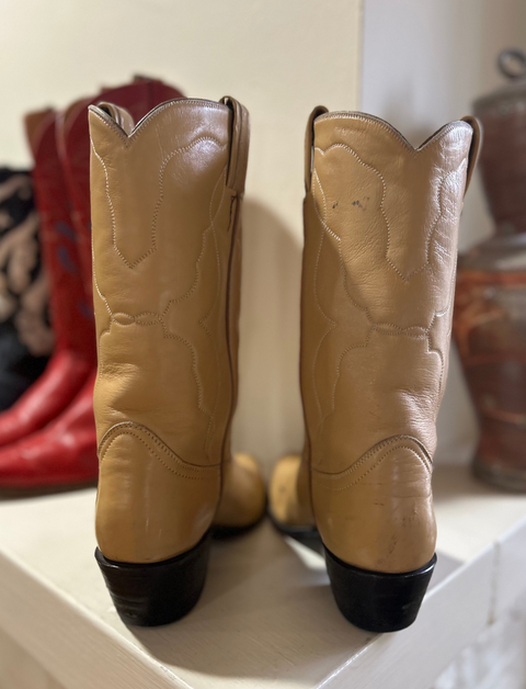 1970s • Tony Lama • “Desert Stitch” Western Boots • Women’s 6.5 M