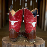 Women’s Size 7 M - 1950’s Tony Lama Iconic Cowboy Western Boots Longhorn Inlays