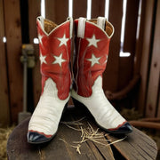 Women’s Size 8 M - Nocona Vintage Cowboy Western Boots “Shooting Stars”