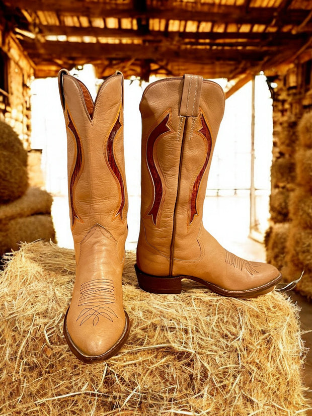 Men’s Size 10 D - 70’s Era Sanders Vintage Cowboy Western Boots