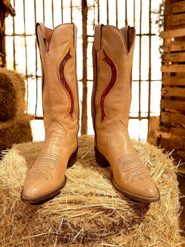 Men’s Size 10 D - 70’s Era Sanders Vintage Cowboy Western Boots