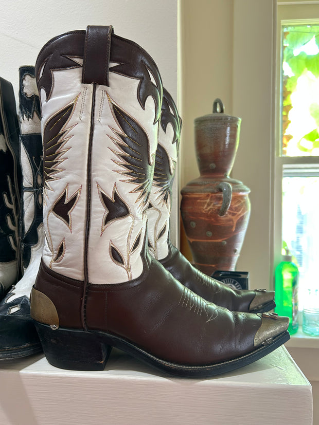 1980s • Austin Hall • “Rising Eagle” Inlay • Men’s 10 D