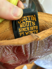 1950s • Justin • Chestnut Shorty Western Pee Wees • Women’s 7 M
