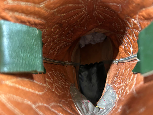 1950s • Butterfly Inlay • Two-Tone Shorty • Women’s 8.5 M