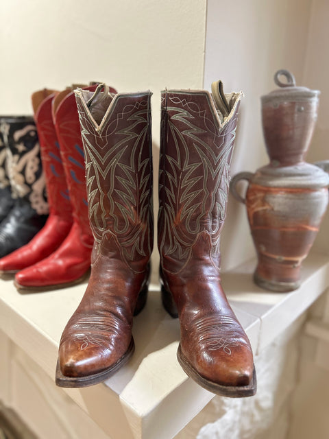 1950s • Little’s Boot Company • “Silver Arrow” Stitch Pattern • Men’s 10.5 D