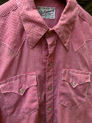 Vintage Pearl Snap Button Up Western Shirt Men’s Medium Vintage 80’s