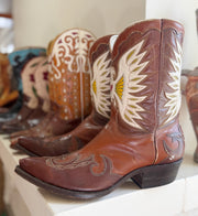 1950s • Stewart Romero • “Heart & Wings” Inlay Boots — Men’s 11 D