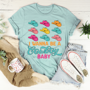 I Wanna Be A Cowboy Baby T-Shirt